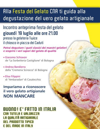 festa del gelato CNA Bologna